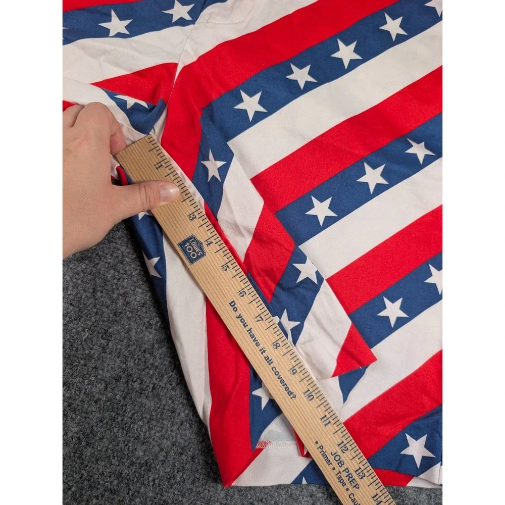 Royal & Awesome American‎ Flag Golf Shorts Mens 42 Stars and Stripes